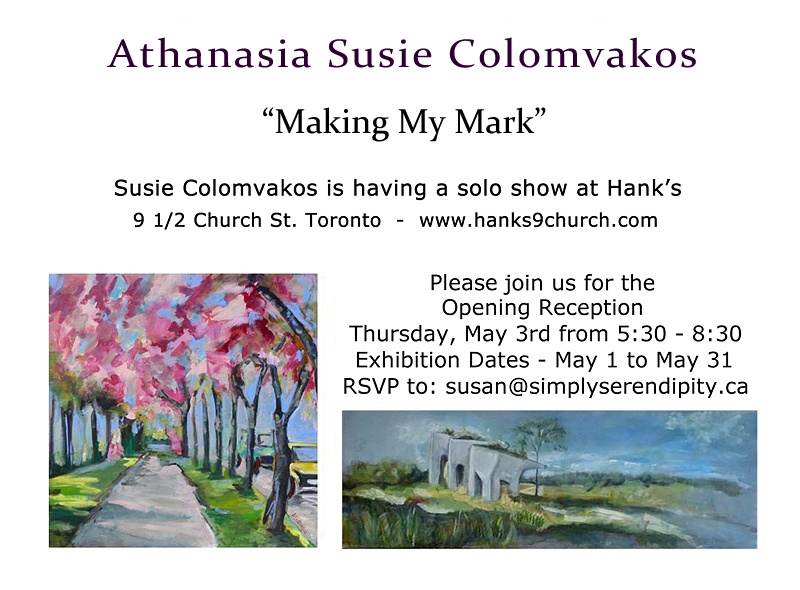 Susie Colomvakos - Making My Mark - May 1-31 2012